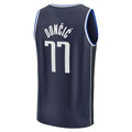 D.Mavericks #77 Luka Doncic Supporters Branded 2022-23 Fast Break Player Jersey Statement Edition  Navy Stitched American Basketball Jersey