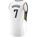 IN.Pacers #7 Malcolm Brogdon Supporters Branded Fast Break Replica Jersey White Association Edition Stitched American Basketball Jersey