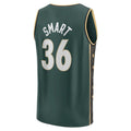 B.Celtics #36 Marcus Smart Supporters Branded 2022-23 Fastbreak Jersey City Edition Kelly Green Stitched American Basketball Jersey
