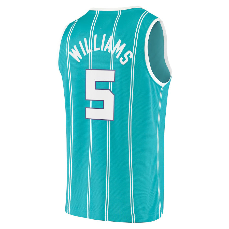 C.Hornets #5 Mark Williams Supporters Branded 2022 Draft First Round Pick Fast Break Replica Player Jersey Icon Edition Teal Stitched American Basketball Jersey