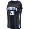 O.Magic #20 Markelle Fultz Supporters Branded  2019 Fast Break Replica Player Jersey Black Icon Edition Stitched American Basketball Jersey
