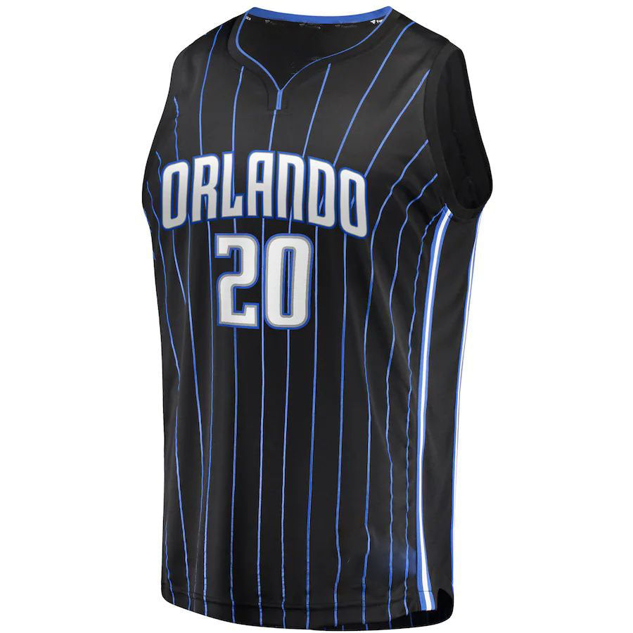 O.Magic #20 Markelle Fultz Supporters Branded  2019 Fast Break Replica Player Jersey Black Icon Edition Stitched American Basketball Jersey