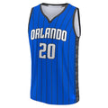 O.Magic #20 Markelle Fultz Supporters Branded 2022-23 Fast Break Replica Jersey Statement Edition Blue Stitched American Basketball Jersey
