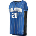 O.Magic #20 Markelle Fultz Supporters Branded Fast Break Replica Jersey Icon Edition Blue Stitched American Basketball Jersey