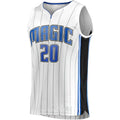 O.Magic #20 Markelle Fultz Supporters Branded  Fast Break Replica Player Jersey Association Edition White Stitched American Basketball Jersey