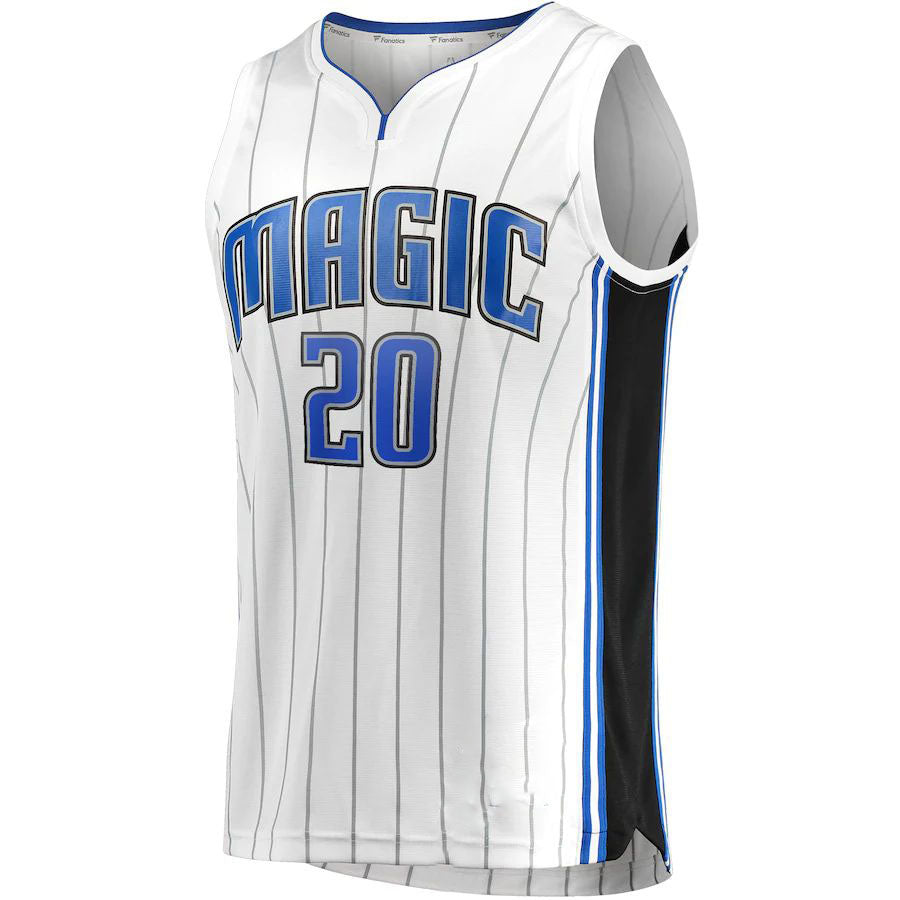 O.Magic #20 Markelle Fultz Supporters Branded  Fast Break Replica Player Jersey Association Edition White Stitched American Basketball Jersey