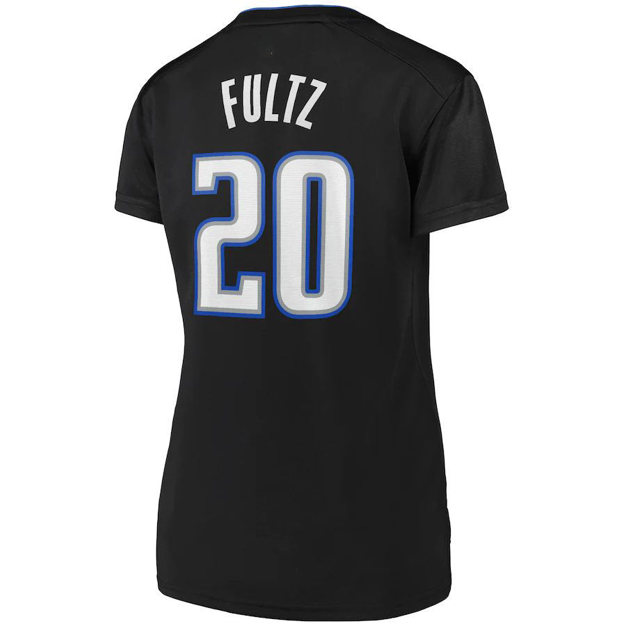 O.Magic #20 Markelle Fultz Supporters Branded Women's 2019 Fast Break Replica Player Jersey Black Icon Edition Stitched American Basketball Jersey
