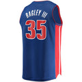 D.Pistons #35 Marvin Bagley III Supporters Branded 2021-22 Fast Break Replica Jersey Icon Edition Blue Stitched American Basketball Jersey