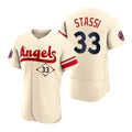 Los Angeles Angels #33 Max Stassi Cream Stitched 2022 City Connect Jersey Men Youth Women Baseball Jerseys