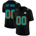 Custom M.Dolphins Football Jerseys Black American Stitched Name And Number Christmas Birthday Gift