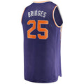P.Suns #25 Mikal Bridges Supporters Branded 2022-23 Fast Break Replica Jersey Icon Edition Purple Stitched American Basketball Jersey