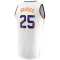 P.Suns #25 Mikal Bridges Supporters Branded 2022-23 Fast Break Replica Jersey White Association Edition Stitched American Basketball Jersey