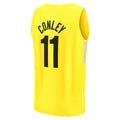 U.Jazz #11 Mike Conley Supporters Branded 2022-23 Fast Break Replica Jersey Icon Edition Yellow Stitched American Basketball Jersey