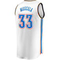 OC.Thunder #33 Mike Muscala Supporters Branded  Fast Break Replica Jersey Association Edition White Stitched American Basketball Jersey