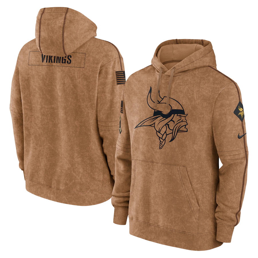 MN.Vikings 2023 Salute To Service Club Pullover Hoodie Cheap sale Birthday and Christmas gifts Stitched American Football Jerseys