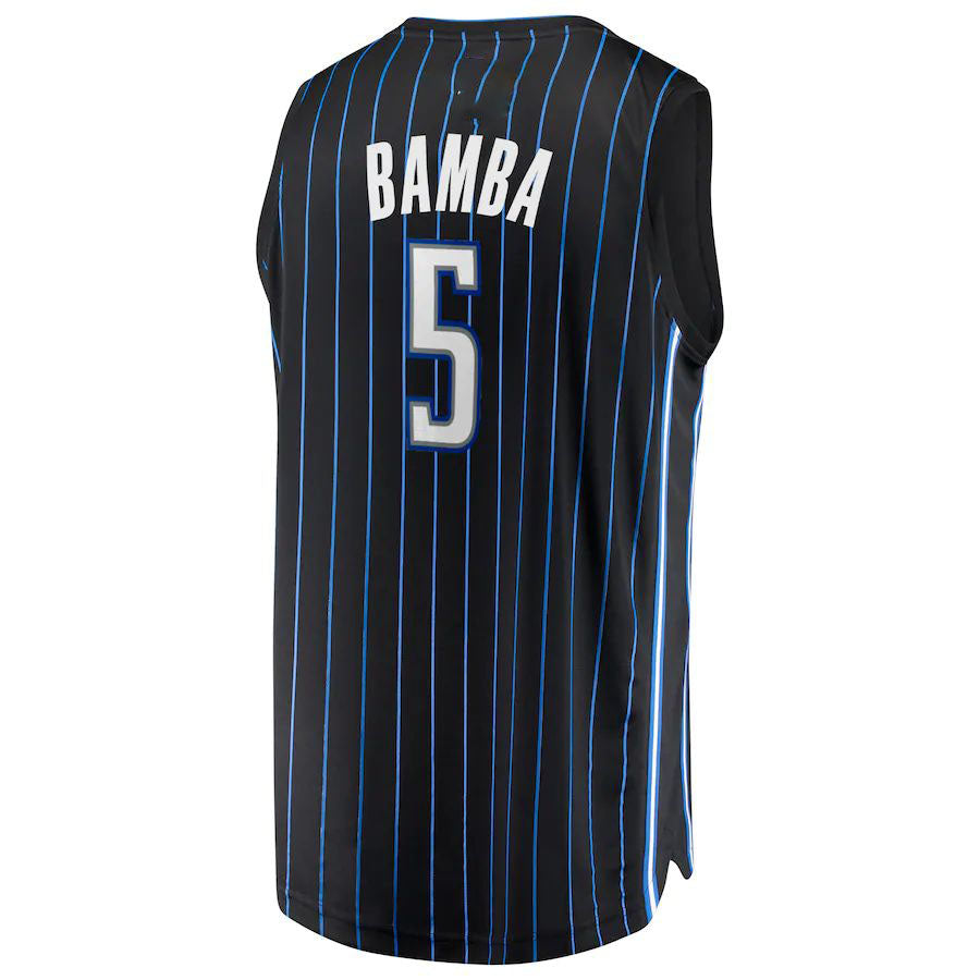 O.Magic #5 Mohamed Bamba Supporters Branded  2019 Fast Break Jersey Stitched American Basketball Jersey