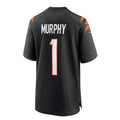 C.Bengals #1 Myles Murphy 2023 Draft First Round Pick Game Jersey - Black Stitched American Football Jerseys