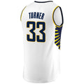 IN.Pacers #33 Myles Turner Supporters Branded Fast Break Replica Jersey White Association Edition Stitched American Basketball Jersey