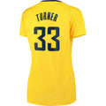 IN.Pacers #33 Myles Turner Supporters Branded Fast Break Player Replica Jersey Statement Edition Gold Stitched American Basketball Jersey