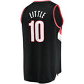 P.Trail Blazers #10 Nassir Little Supporters Branded 2021-22 Fast Break Replica Jersey Icon Edition Black Stitched American Basketball Jersey