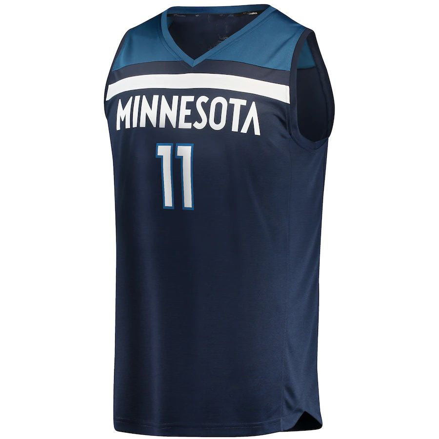 M.Timberwolves #11 Naz Reid Supporters Branded  Fast Break Replica Jersey Icon Edition Navy Stitched American Basketball Jersey
