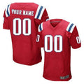 Custom NE.Patriots Red Elite Jersey Stitched American Football Jerseys