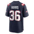 NE.Patriots #36 Kevin Harris Navy Game Player Jersey Stitched American Football Jerseys