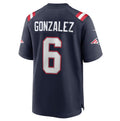 NE.Patriots #6 Christian Gonzalez Navy Game Player Jersey Stitched American Football Jerseys