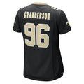 NO.Saints #96 Carl Granderson Black Game Jersey Stitched American Football Jerseys