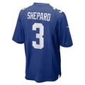 NY.Giants #3 Sterling Shepard Royal Game Player Jersey Stitched American Football Jerseys