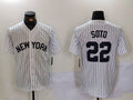 New York Yankees #22 Juan Soto White Cool Base Stitched Baseball Jersey