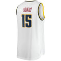 D.Nuggets #15 Nikola Jokic Supporters Branded 2021-22 Fast Break Replica Player Jersey White Association Edition Stitched American Basketball Jersey