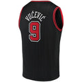 C.Bulls #9 Nikola Vucevic Supporters Branded 2022-23 Fast Break Replica Jersey Statement Edition Black Stitched American Basketball Jersey