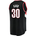 P.Trail Blazers #30 Olivier Sarr Supporters Branded 2022-23 Fast Break Replica Player Jersey Icon Edition Black Stitched American Basketball Jersey