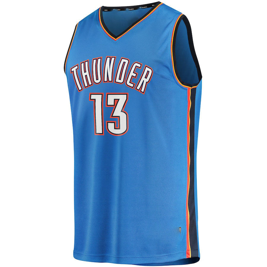 OC.Thunder #13 Ousmane Dieng Supporters Branded 2022 Draft First Round Pick Fast Break Replica Player Jersey Blue Icon Edition Stitched American Basketball Jersey