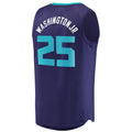 C.Hornets #25 PJ Washington Jr. Supporters Branded Fast Break Replica Player Jersey Statement Edition Purple Stitched American Basketball Jersey