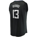 LA.Clippers #13 Paul George Supporters Branded 2020-21 Fast Break Player Jersey  Black Statement Edition Stitched American Basketball Jersey