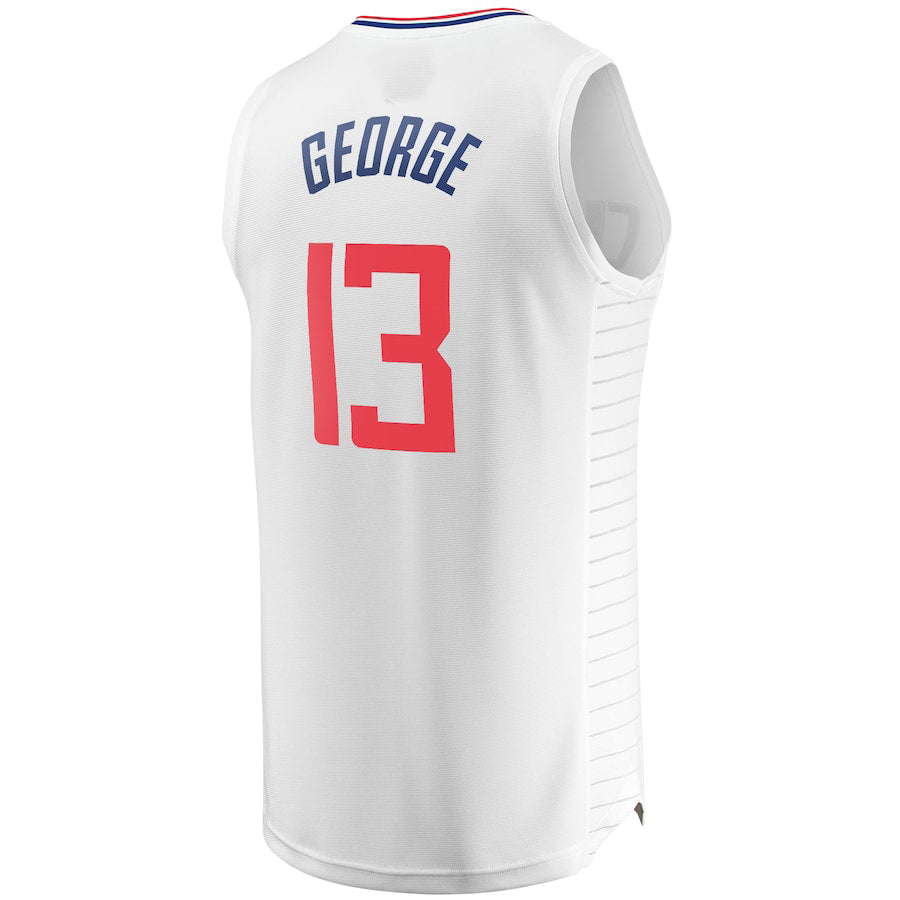 LA.Clippers #13 Paul George Supporters Branded Fast Break Replica Jersey White Association Edition Stitched American Basketball Jersey