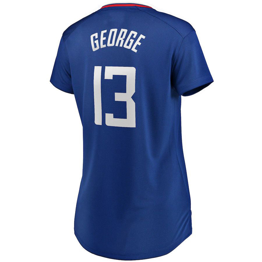 LA.Clippers #13 Paul George Supporters Branded Fast Break Player Jersey Icon Edition Royal Stitched American Basketball Jersey