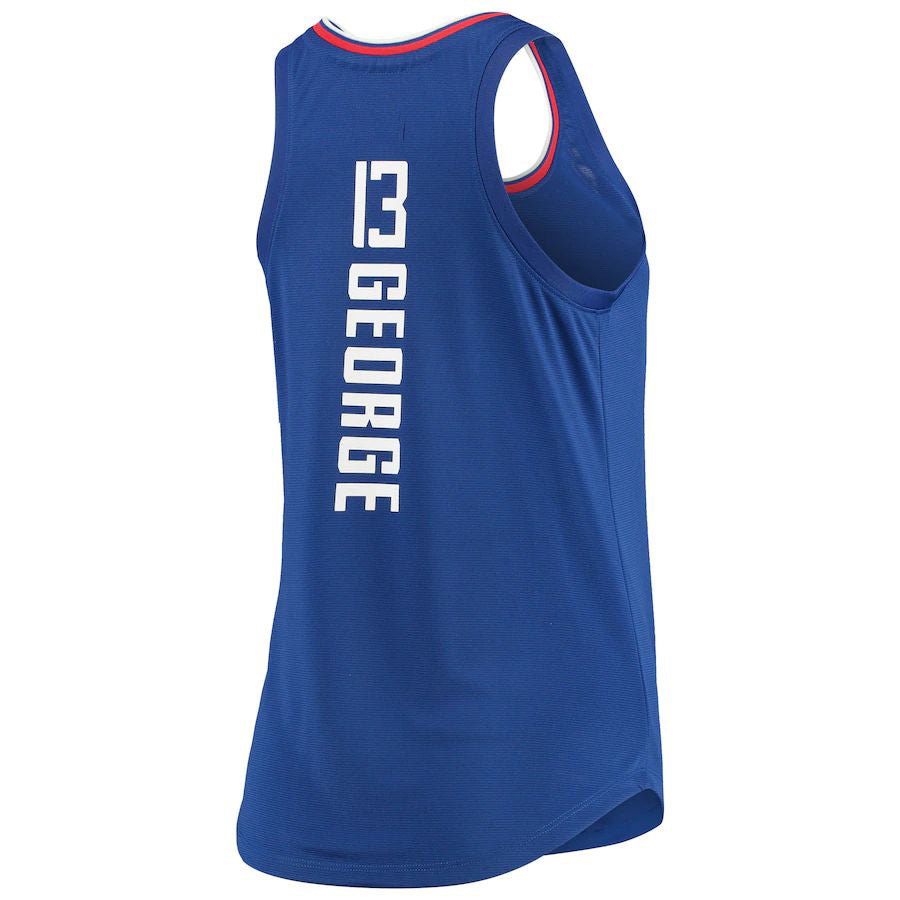 LA.Clippers #13 Paul George Supporters Branded Women's Fast Break Player Movement Jersey Tank Top Royal Stitched American Basketball Jersey