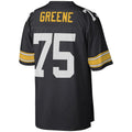 P.Steelers #75 Joe Greene Mitchell & Ness Black Legacy Replica Jersey Stitched American Football Jerseys