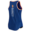 NY.Knicks #9 RJ Barrett Supporters Branded Women's 2019-20 Fast Break Team Tank Jersey Blue  Icon Edition Stitched American Basketball Jersey