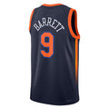 NY.Knicks #9 RJ Barrett Jordan Brand 2022-23 Swingman Jersey Statement Edition Navy Stitched American Basketball Jersey