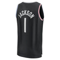 LA.Clippers #1 Reggie Jackson Supporters Branded 2022-23 Fastbreak Jersey City Edition Black Stitched American Basketball Jersey
