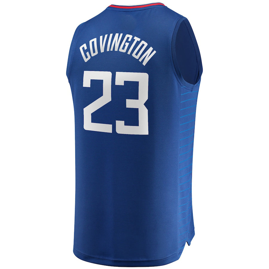 LA.Clippers #23 Robert Covington Supporters Branded 2021-22 Fast Break Replica Jersey Icon Edition Royal Stitched American Basketball Jersey