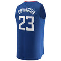 LA.Clippers #23 Robert Covington Supporters Branded 2021-22 Fast Break Replica Jersey Icon Edition Royal Stitched American Basketball Jersey