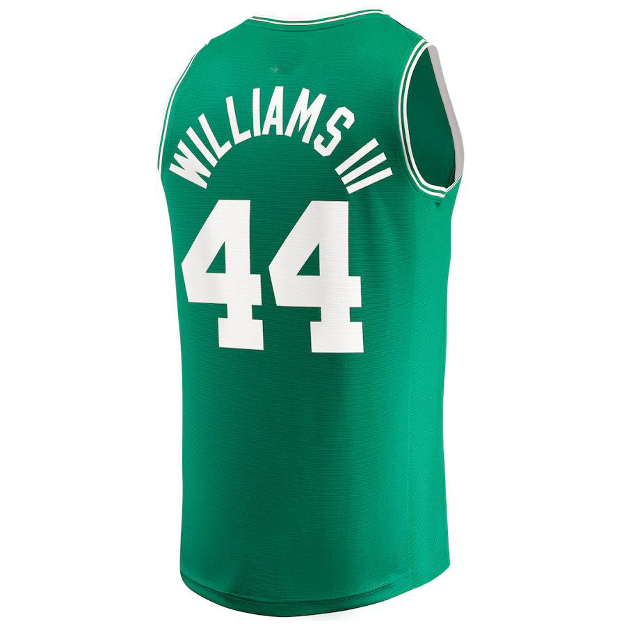 B.Celtics #44 Robert Williams III Supporters Branded 2021-22 Fast Break Replica Jersey Icon Edition Kelly Green Stitched American Basketball Jersey