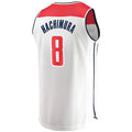 W.Wizards #8 Rui Hachimura Supporters Branded  Fast Break Replica Player Jersey Association Edition White Stitched American Basketball Jersey