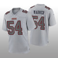 SF.49ers #54 Fred Warner Gray Atmosphere Game Jersey Stitched American Football Jersey