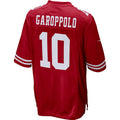 SF.49ers #10 Jimmy Garoppolo Scarlet Game Jersey Stitched American Football Jersey